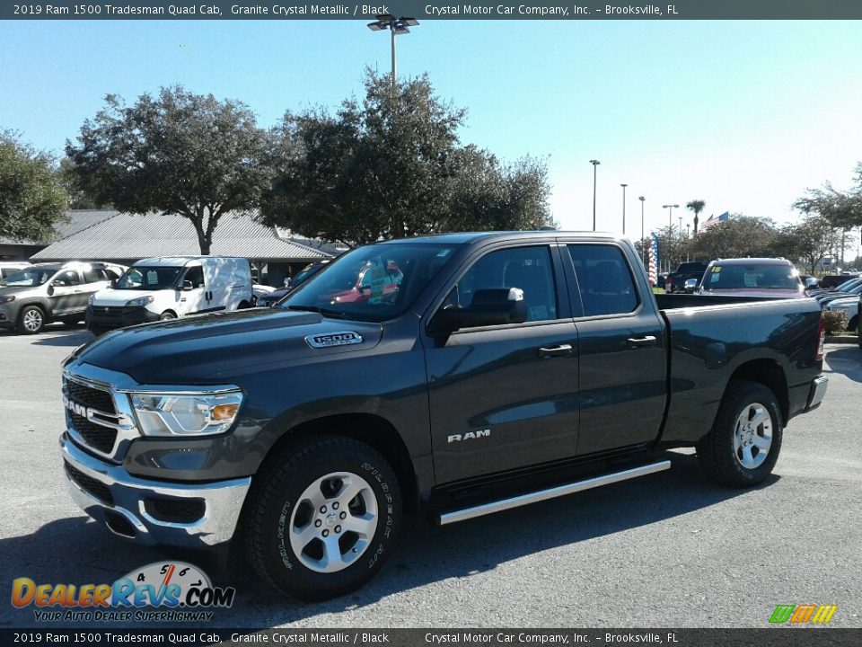 2019 Ram 1500 Tradesman Quad Cab Granite Crystal Metallic / Black Photo #1