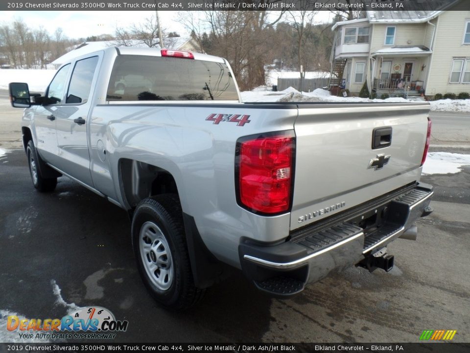 2019 Chevrolet Silverado 3500HD Work Truck Crew Cab 4x4 Silver Ice Metallic / Dark Ash/Jet Black Photo #7