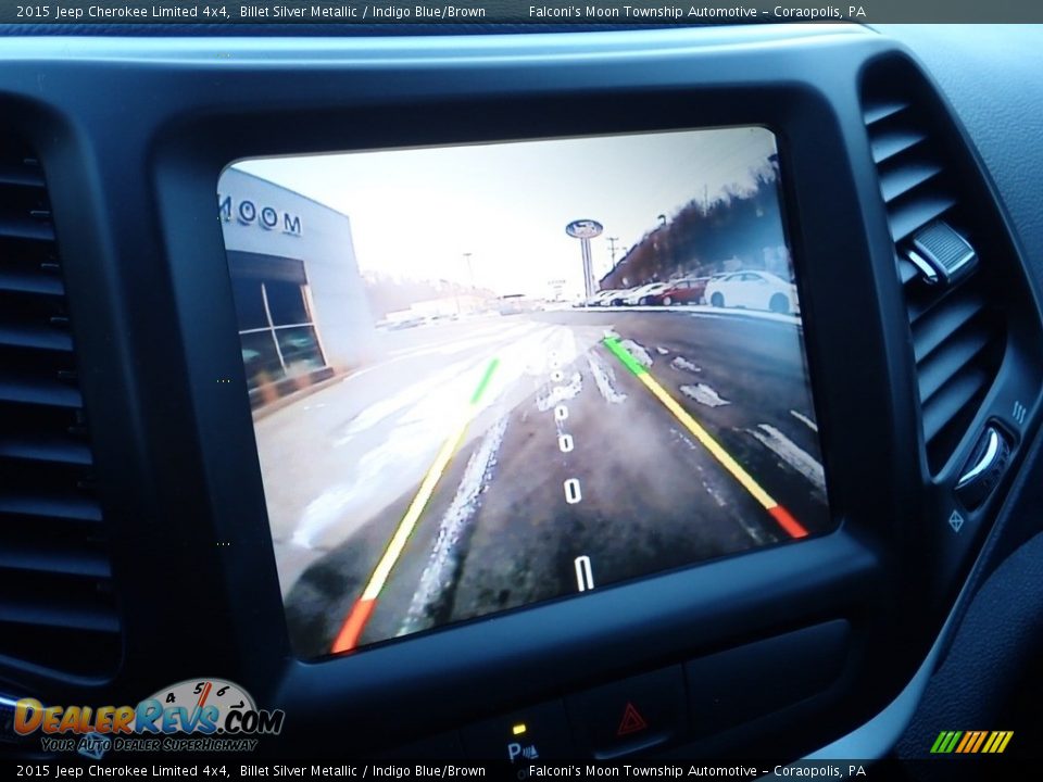 2015 Jeep Cherokee Limited 4x4 Billet Silver Metallic / Indigo Blue/Brown Photo #25