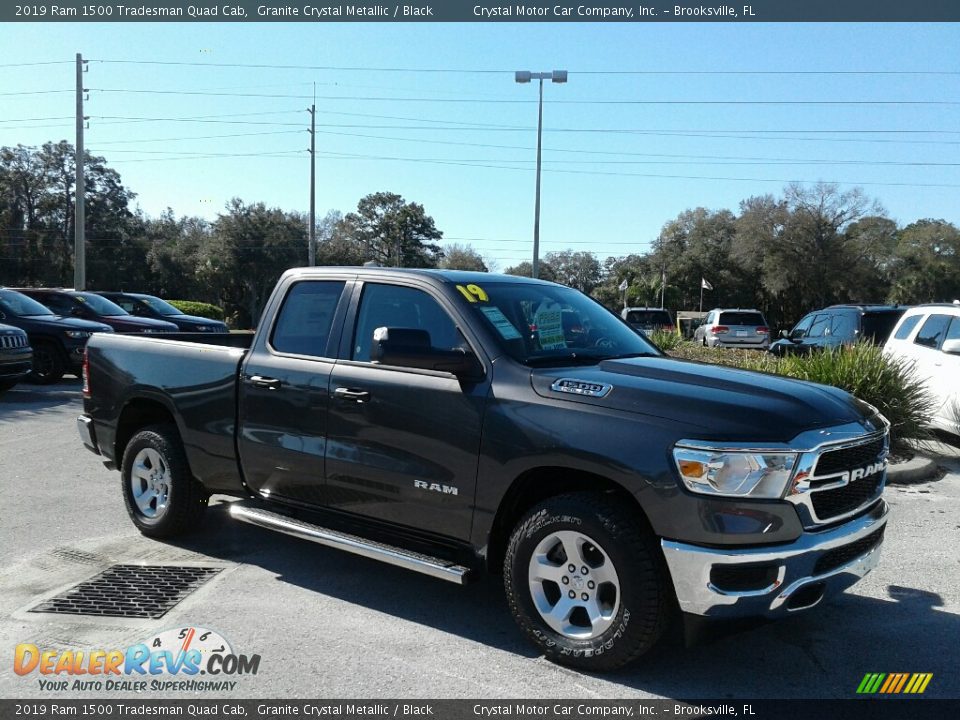 2019 Ram 1500 Tradesman Quad Cab Granite Crystal Metallic / Black Photo #7