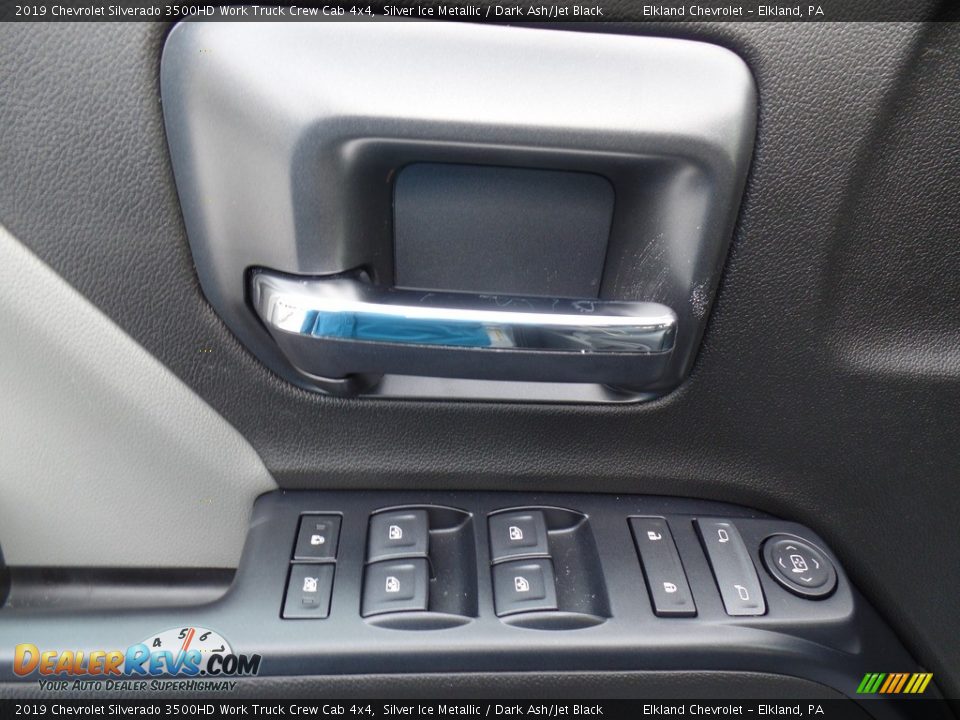 2019 Chevrolet Silverado 3500HD Work Truck Crew Cab 4x4 Silver Ice Metallic / Dark Ash/Jet Black Photo #14