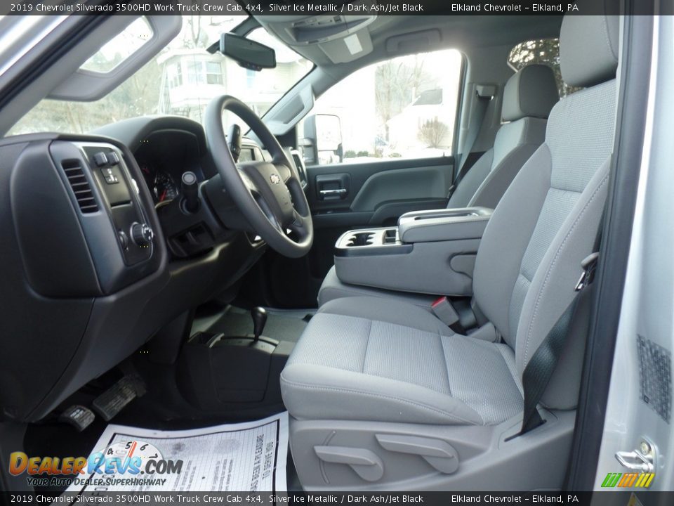 2019 Chevrolet Silverado 3500HD Work Truck Crew Cab 4x4 Silver Ice Metallic / Dark Ash/Jet Black Photo #15