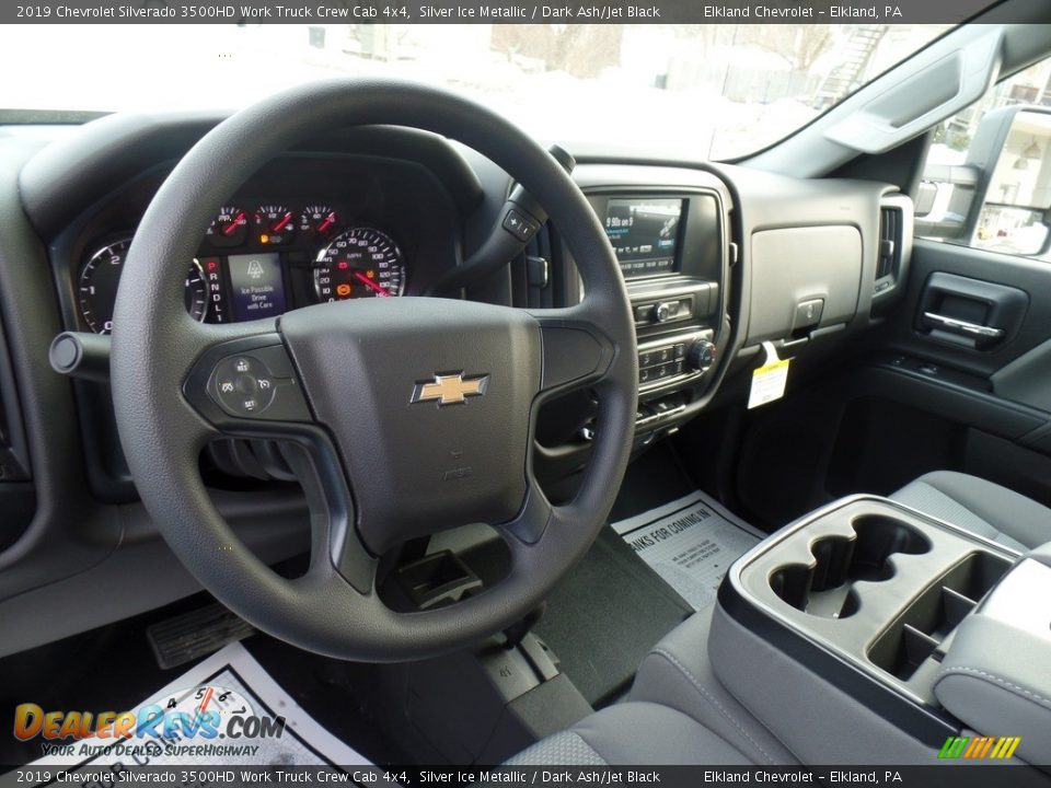 2019 Chevrolet Silverado 3500HD Work Truck Crew Cab 4x4 Silver Ice Metallic / Dark Ash/Jet Black Photo #18