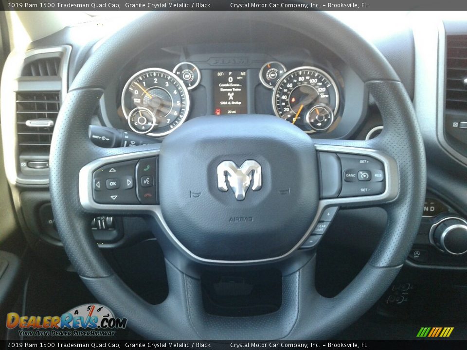 2019 Ram 1500 Tradesman Quad Cab Granite Crystal Metallic / Black Photo #14