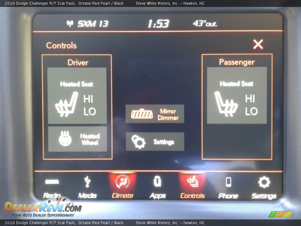 2019 Dodge Challenger R/T Scat Pack Octane Red Pearl / Black Photo #23
