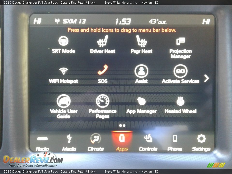 2019 Dodge Challenger R/T Scat Pack Octane Red Pearl / Black Photo #24