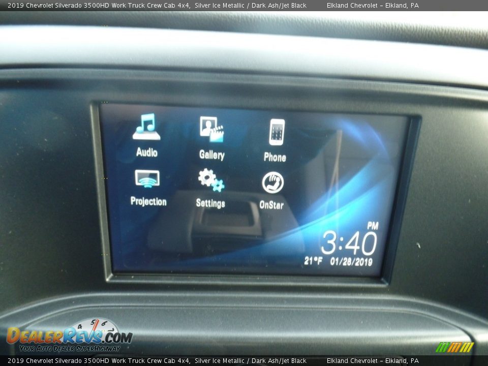 2019 Chevrolet Silverado 3500HD Work Truck Crew Cab 4x4 Silver Ice Metallic / Dark Ash/Jet Black Photo #26