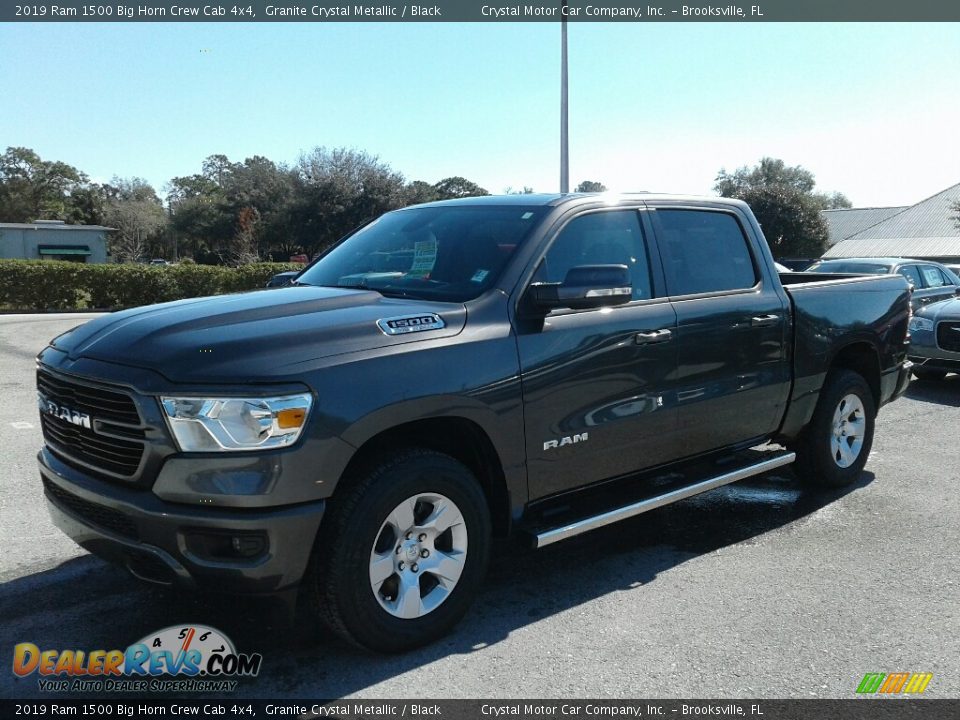 2019 Ram 1500 Big Horn Crew Cab 4x4 Granite Crystal Metallic / Black Photo #1