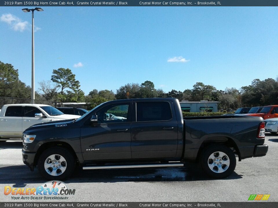 2019 Ram 1500 Big Horn Crew Cab 4x4 Granite Crystal Metallic / Black Photo #2