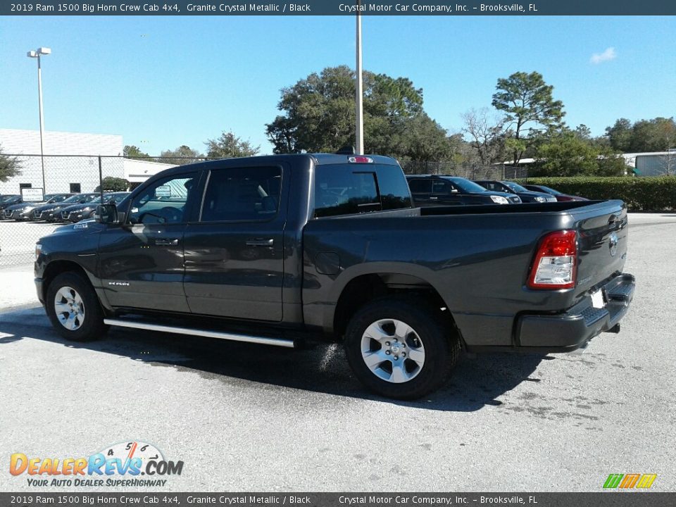 2019 Ram 1500 Big Horn Crew Cab 4x4 Granite Crystal Metallic / Black Photo #3