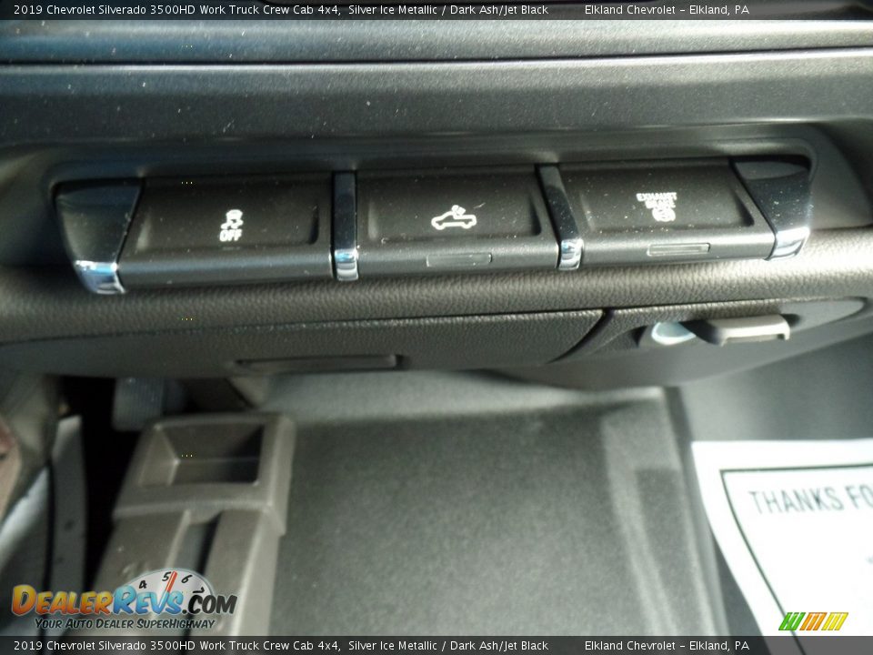 2019 Chevrolet Silverado 3500HD Work Truck Crew Cab 4x4 Silver Ice Metallic / Dark Ash/Jet Black Photo #31