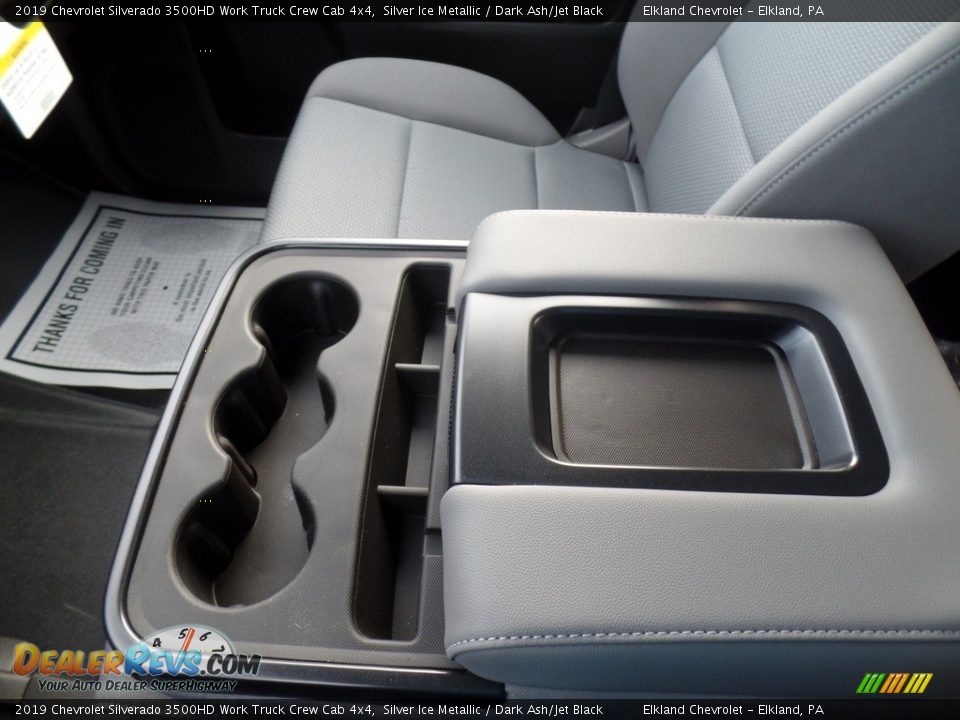 2019 Chevrolet Silverado 3500HD Work Truck Crew Cab 4x4 Silver Ice Metallic / Dark Ash/Jet Black Photo #32
