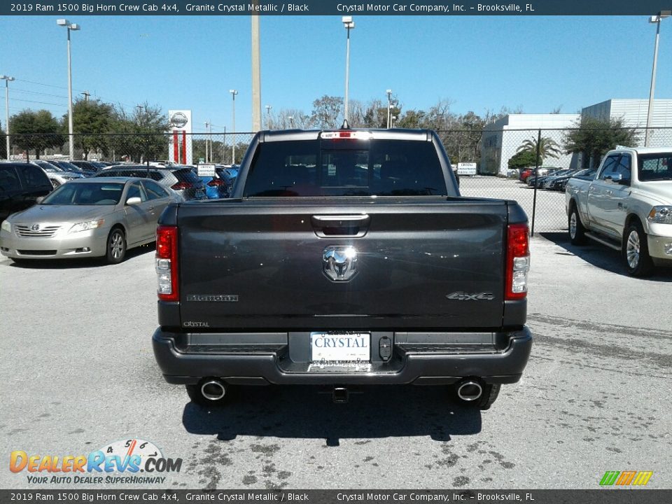 2019 Ram 1500 Big Horn Crew Cab 4x4 Granite Crystal Metallic / Black Photo #4