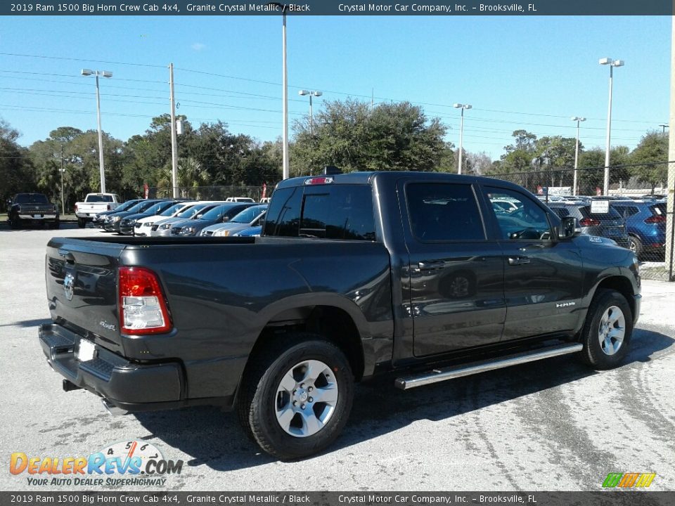 2019 Ram 1500 Big Horn Crew Cab 4x4 Granite Crystal Metallic / Black Photo #5