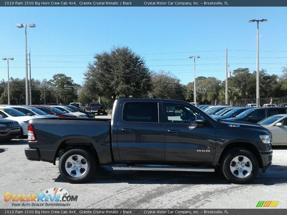 2019 Ram 1500 Big Horn Crew Cab 4x4 Granite Crystal Metallic / Black Photo #6