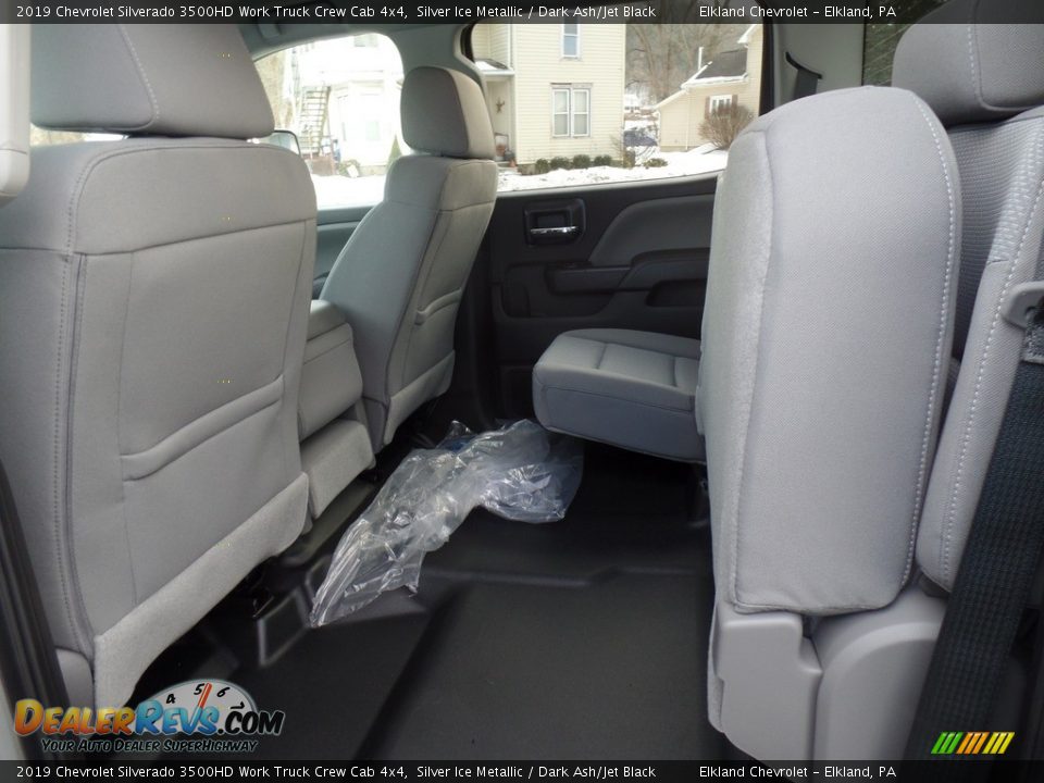 2019 Chevrolet Silverado 3500HD Work Truck Crew Cab 4x4 Silver Ice Metallic / Dark Ash/Jet Black Photo #36