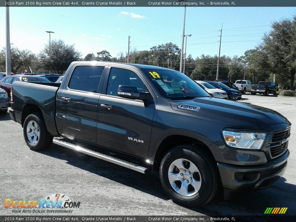 2019 Ram 1500 Big Horn Crew Cab 4x4 Granite Crystal Metallic / Black Photo #7