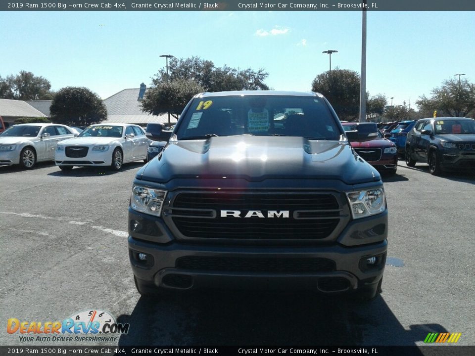 2019 Ram 1500 Big Horn Crew Cab 4x4 Granite Crystal Metallic / Black Photo #8