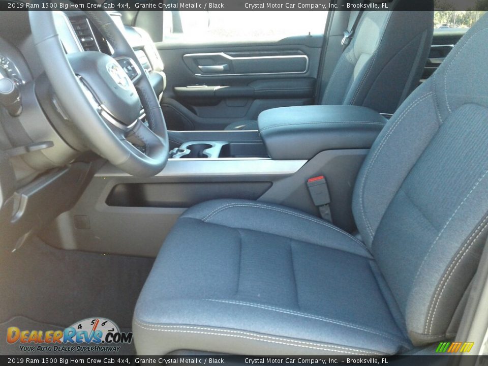 2019 Ram 1500 Big Horn Crew Cab 4x4 Granite Crystal Metallic / Black Photo #9