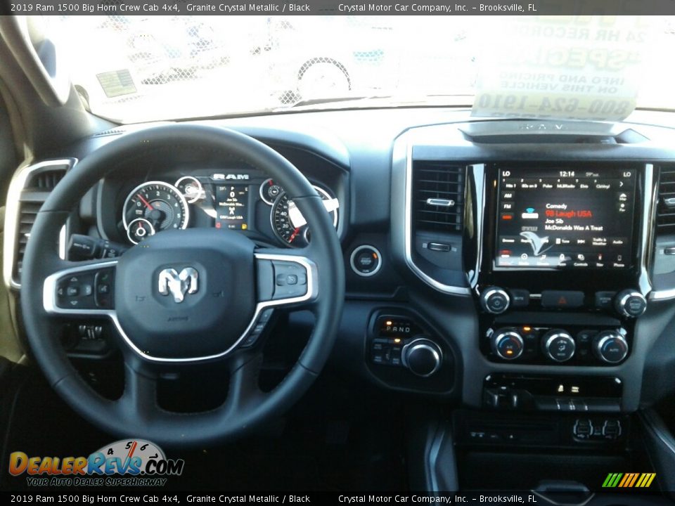 2019 Ram 1500 Big Horn Crew Cab 4x4 Granite Crystal Metallic / Black Photo #13
