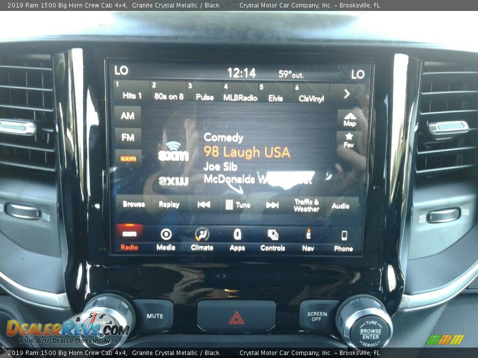 2019 Ram 1500 Big Horn Crew Cab 4x4 Granite Crystal Metallic / Black Photo #15
