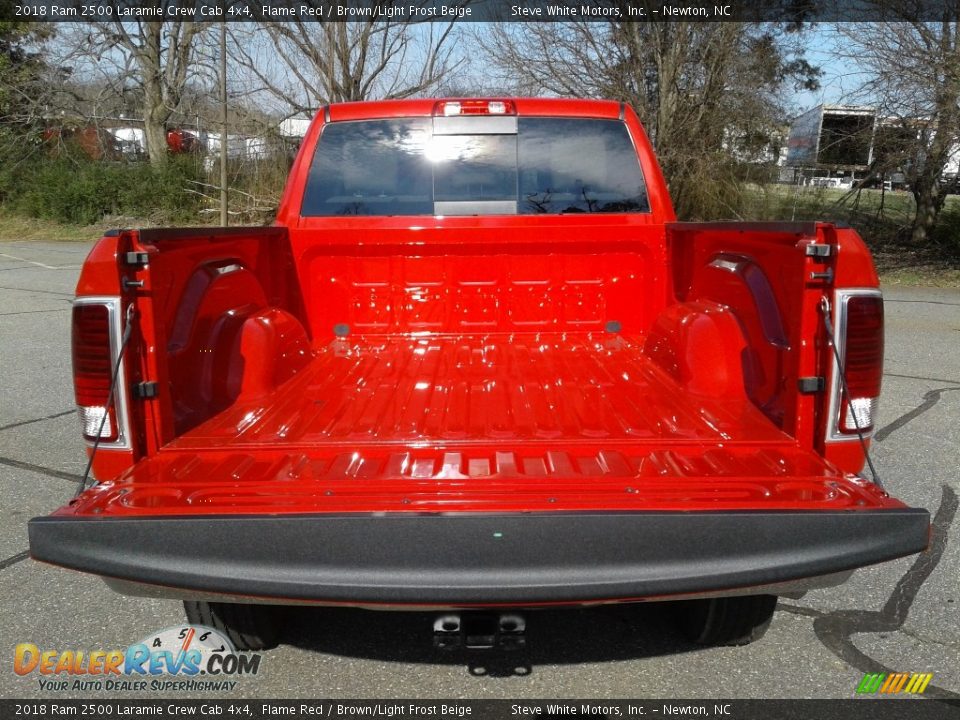 2018 Ram 2500 Laramie Crew Cab 4x4 Flame Red / Brown/Light Frost Beige Photo #13