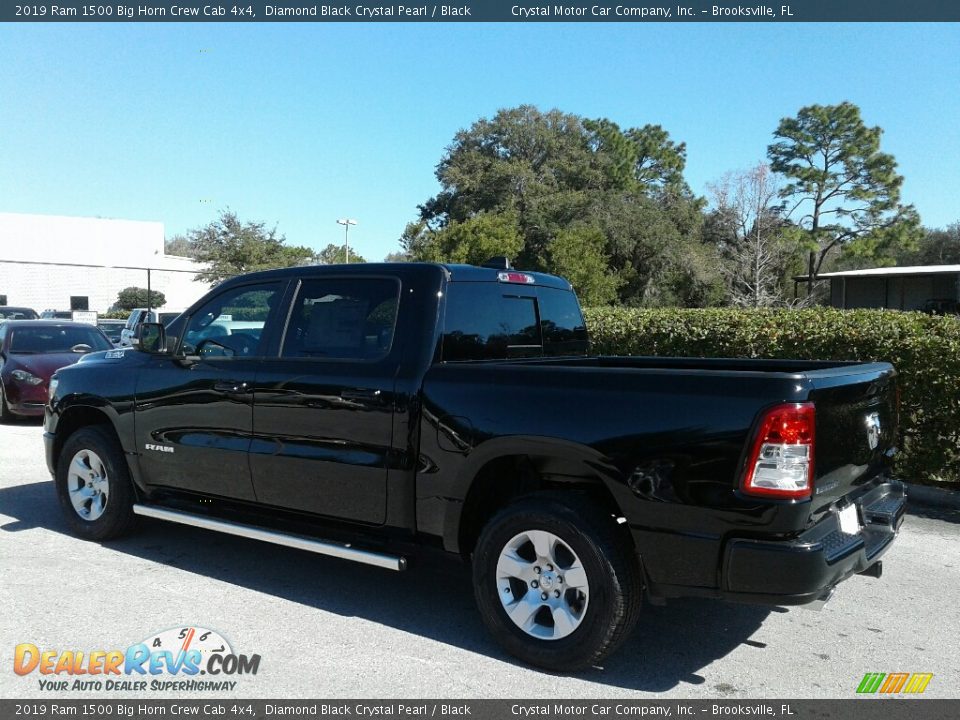 2019 Ram 1500 Big Horn Crew Cab 4x4 Diamond Black Crystal Pearl / Black Photo #3
