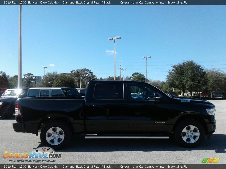 2019 Ram 1500 Big Horn Crew Cab 4x4 Diamond Black Crystal Pearl / Black Photo #6