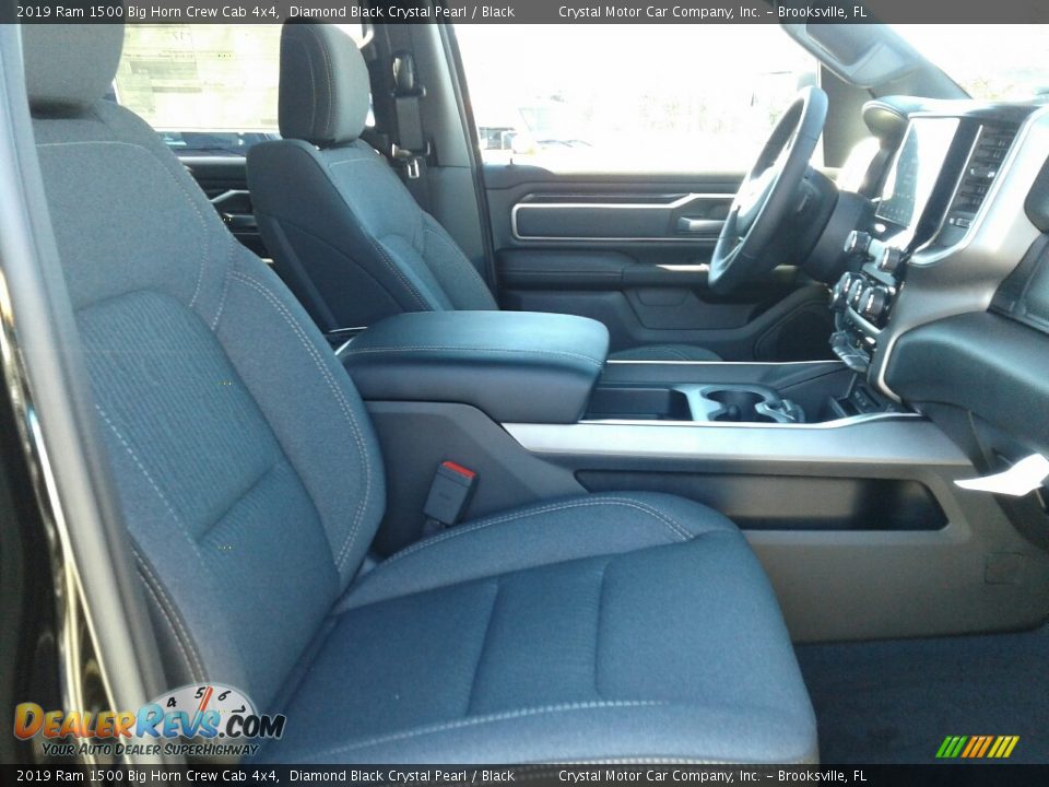 2019 Ram 1500 Big Horn Crew Cab 4x4 Diamond Black Crystal Pearl / Black Photo #12