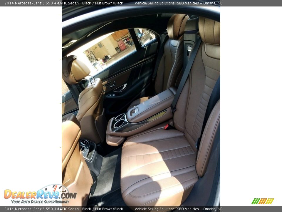 2014 Mercedes-Benz S 550 4MATIC Sedan Black / Nut Brown/Black Photo #3