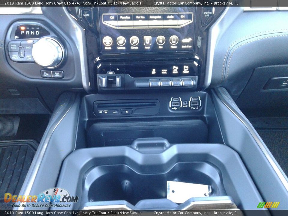 2019 Ram 1500 Long Horn Crew Cab 4x4 Ivory Tri–Coat / Black/New Saddle Photo #16
