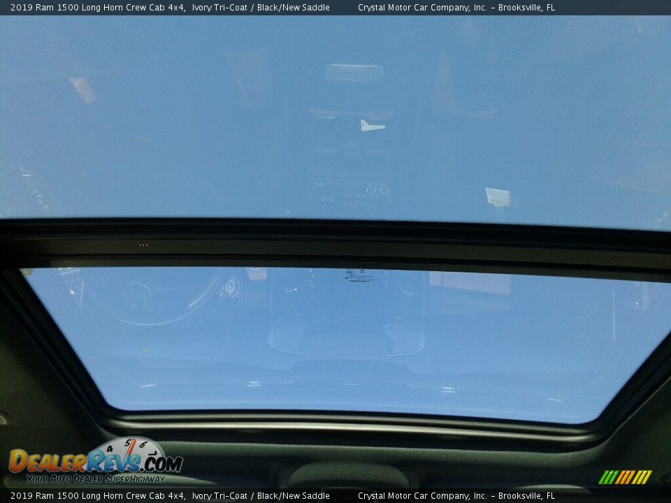 2019 Ram 1500 Long Horn Crew Cab 4x4 Ivory Tri–Coat / Black/New Saddle Photo #17