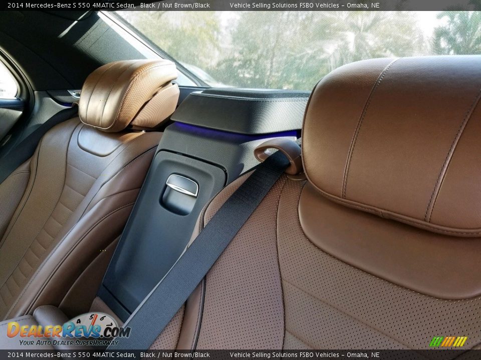 2014 Mercedes-Benz S 550 4MATIC Sedan Black / Nut Brown/Black Photo #18