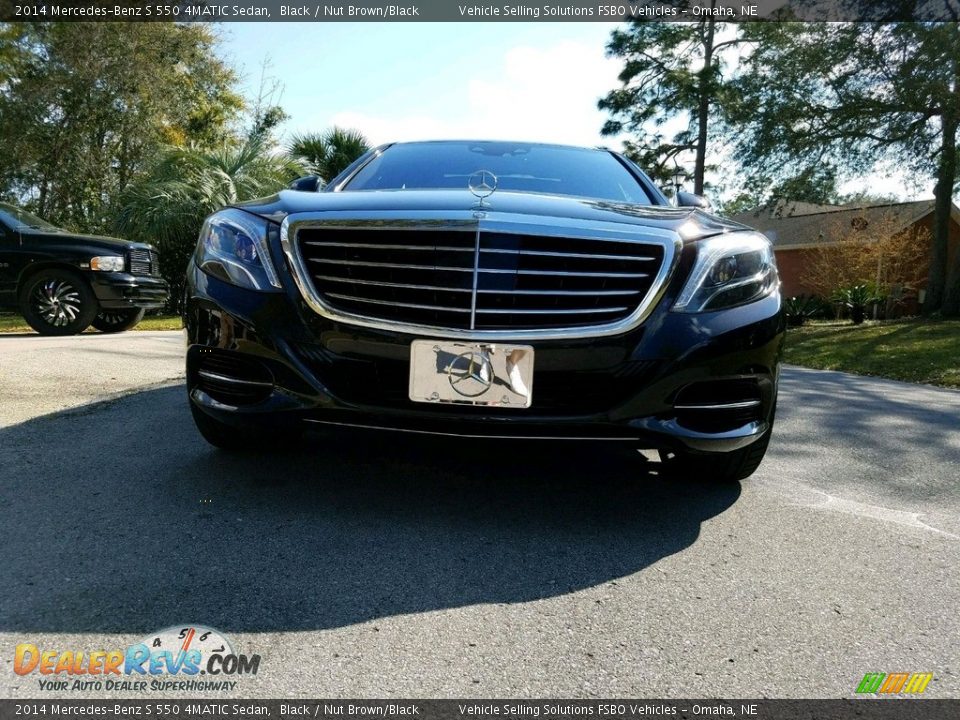 2014 Mercedes-Benz S 550 4MATIC Sedan Black / Nut Brown/Black Photo #19