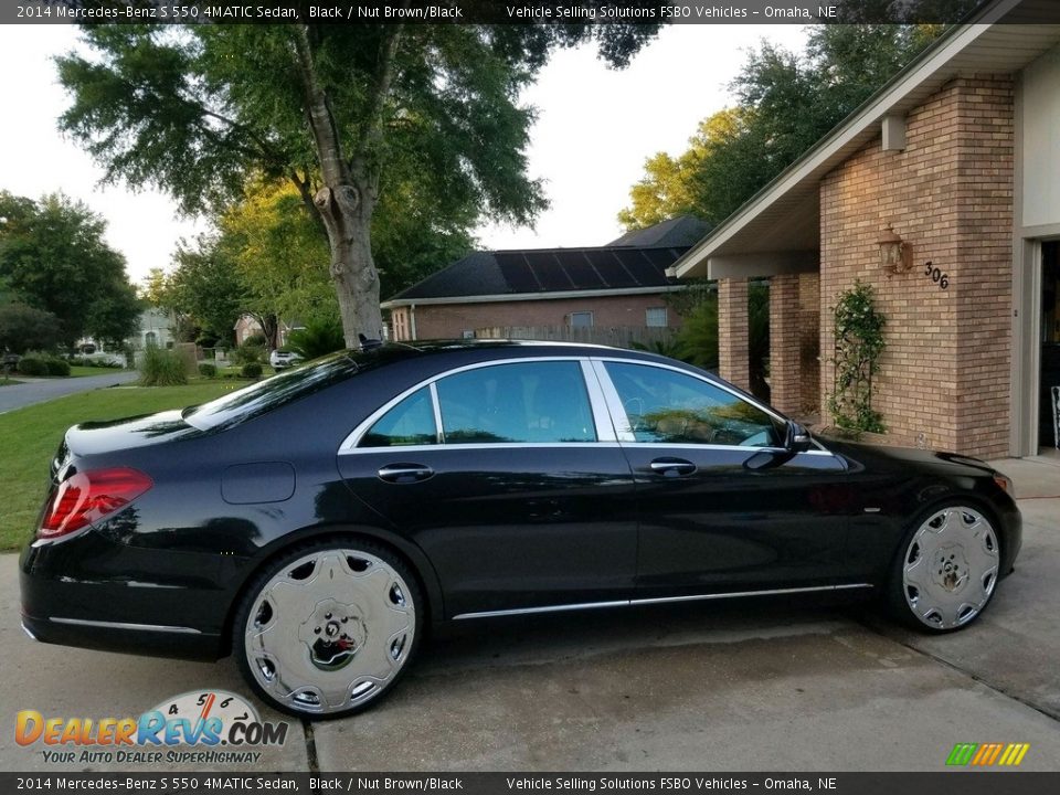 2014 Mercedes-Benz S 550 4MATIC Sedan Black / Nut Brown/Black Photo #20