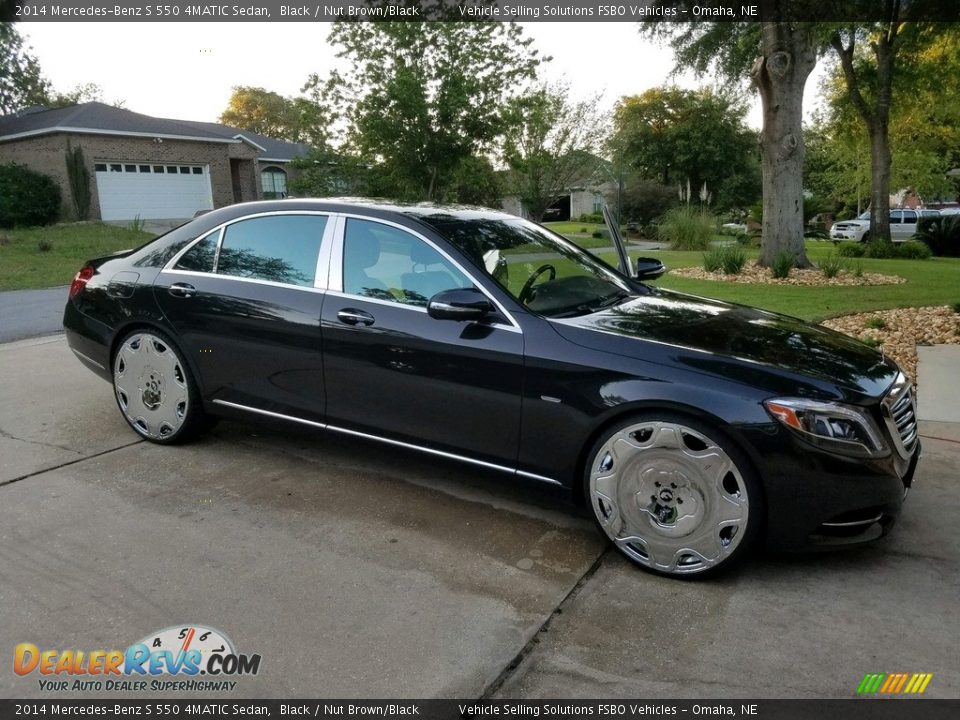 2014 Mercedes-Benz S 550 4MATIC Sedan Black / Nut Brown/Black Photo #21