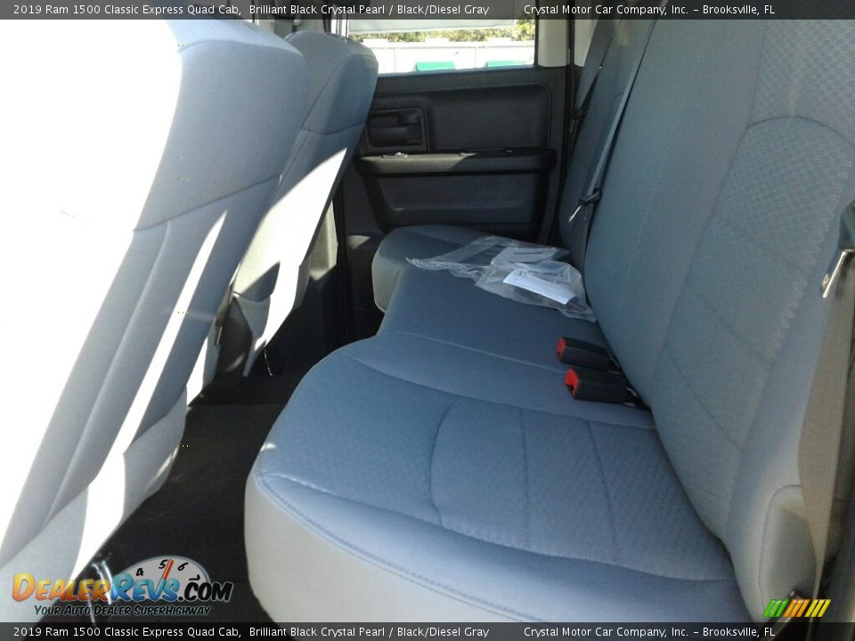 2019 Ram 1500 Classic Express Quad Cab Brilliant Black Crystal Pearl / Black/Diesel Gray Photo #10