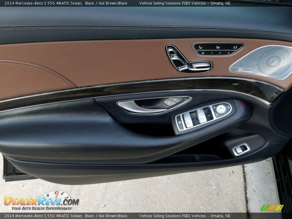 2014 Mercedes-Benz S 550 4MATIC Sedan Black / Nut Brown/Black Photo #23