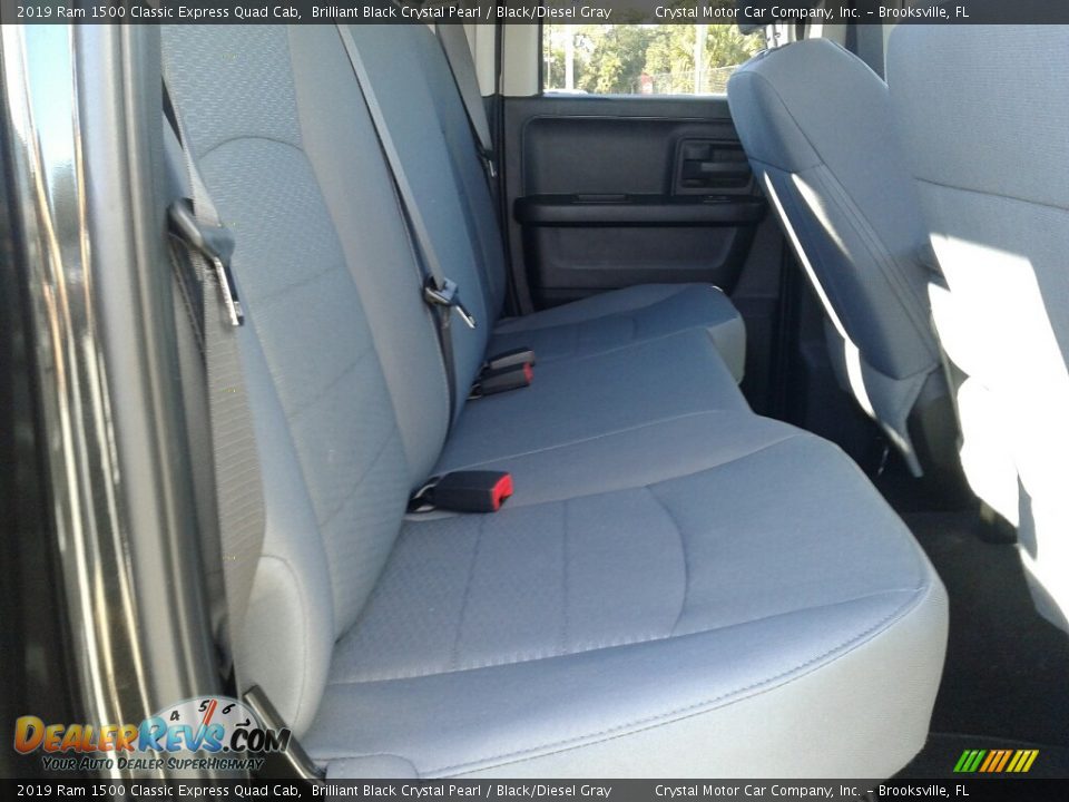 2019 Ram 1500 Classic Express Quad Cab Brilliant Black Crystal Pearl / Black/Diesel Gray Photo #11