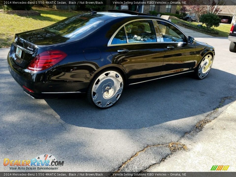 2014 Mercedes-Benz S 550 4MATIC Sedan Black / Nut Brown/Black Photo #26