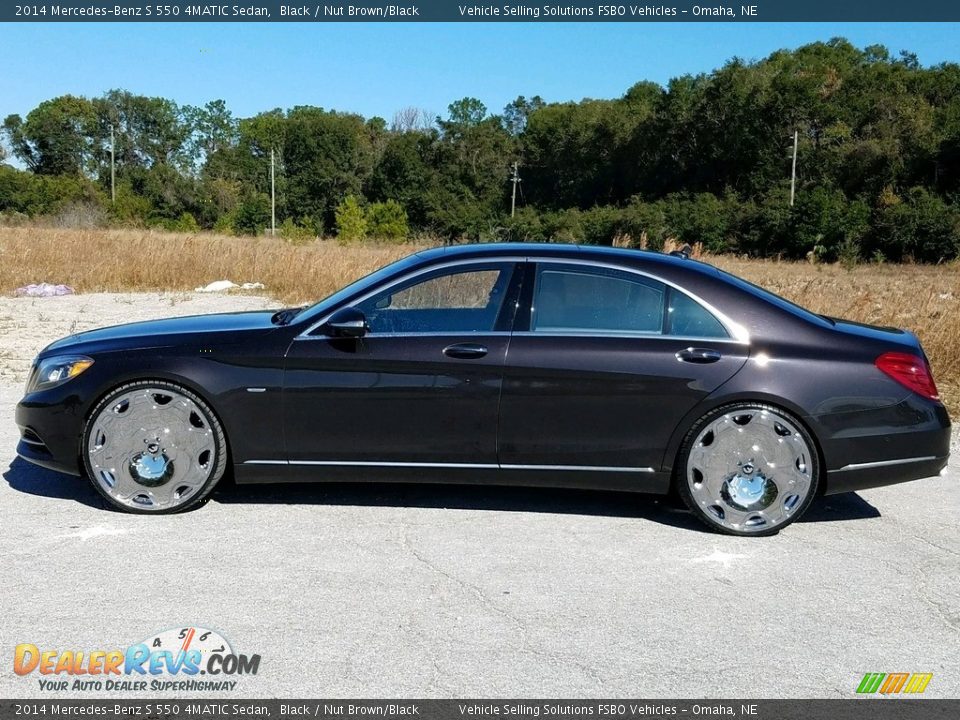 2014 Mercedes-Benz S 550 4MATIC Sedan Black / Nut Brown/Black Photo #27