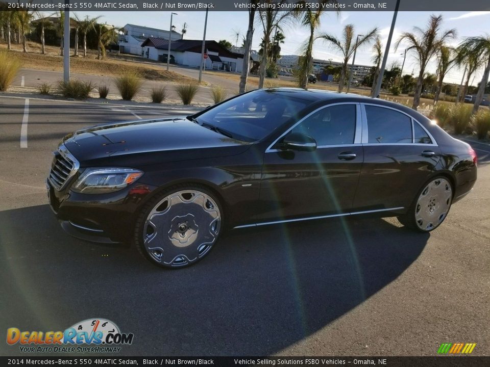 2014 Mercedes-Benz S 550 4MATIC Sedan Black / Nut Brown/Black Photo #29