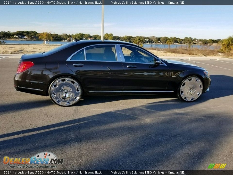 2014 Mercedes-Benz S 550 4MATIC Sedan Black / Nut Brown/Black Photo #30