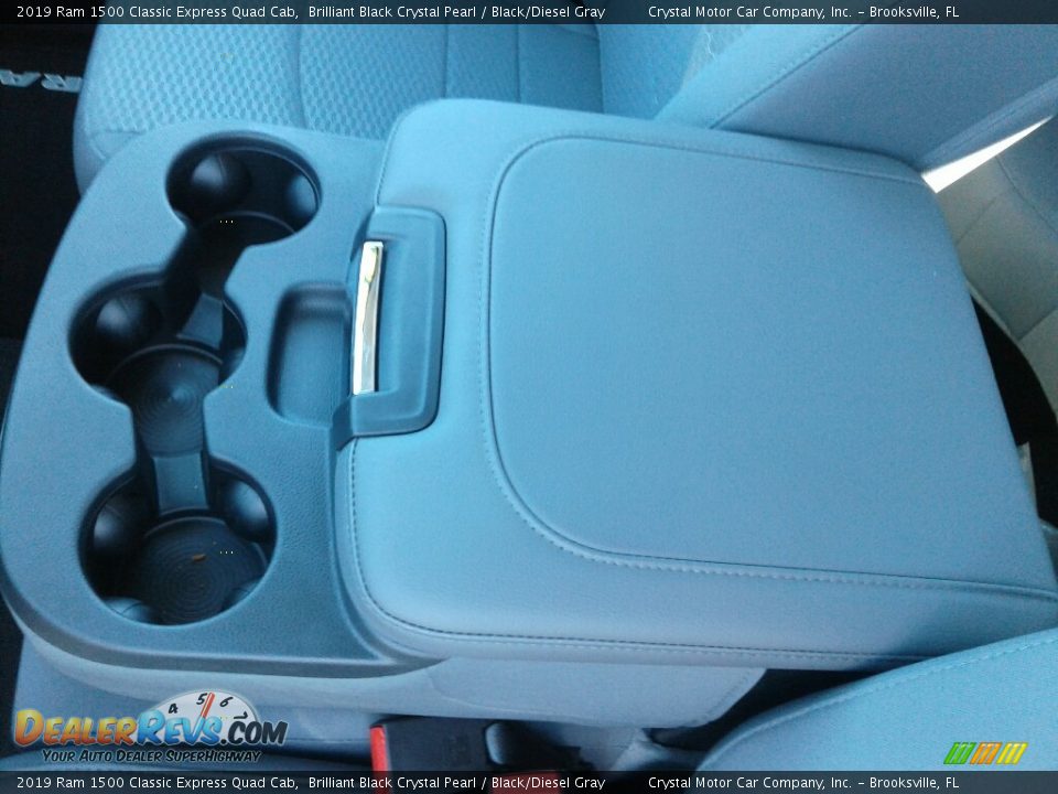 2019 Ram 1500 Classic Express Quad Cab Brilliant Black Crystal Pearl / Black/Diesel Gray Photo #18