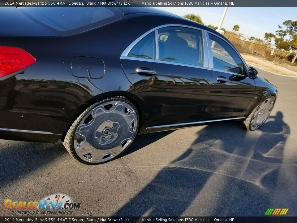 2014 Mercedes-Benz S 550 4MATIC Sedan Black / Nut Brown/Black Photo #32