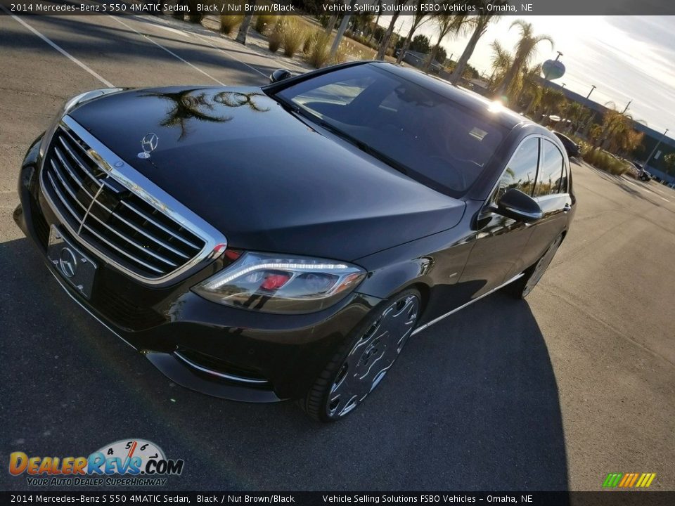 2014 Mercedes-Benz S 550 4MATIC Sedan Black / Nut Brown/Black Photo #33
