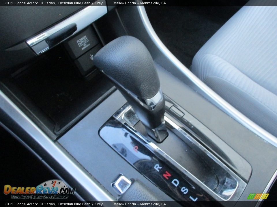 2015 Honda Accord LX Sedan Obsidian Blue Pearl / Gray Photo #13