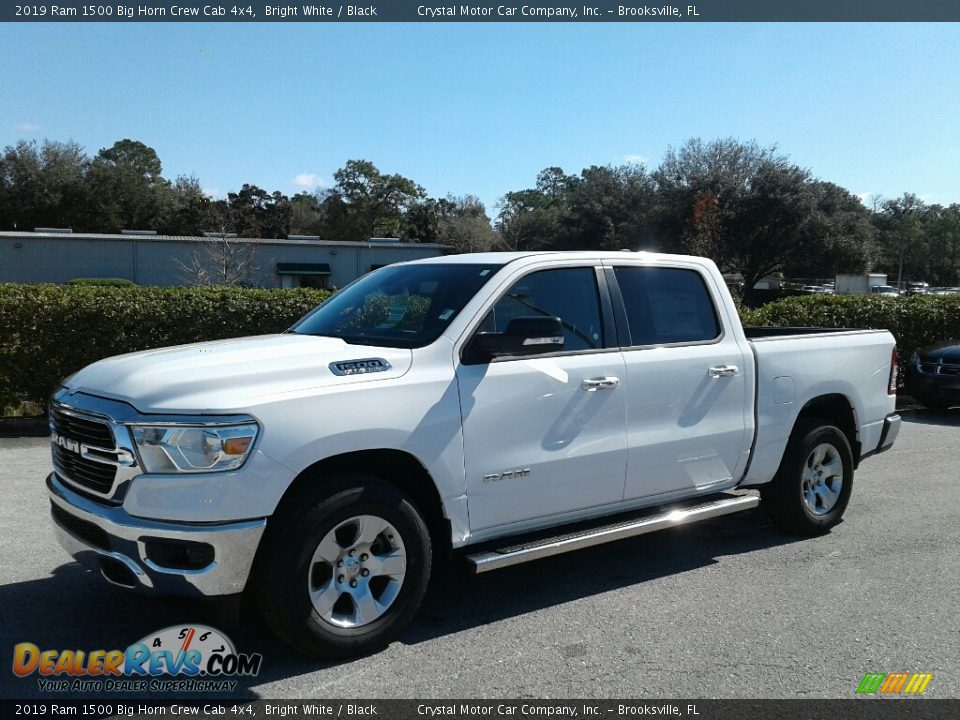 2019 Ram 1500 Big Horn Crew Cab 4x4 Bright White / Black Photo #1