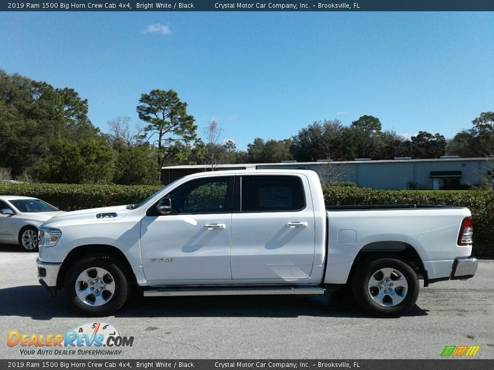 2019 Ram 1500 Big Horn Crew Cab 4x4 Bright White / Black Photo #2
