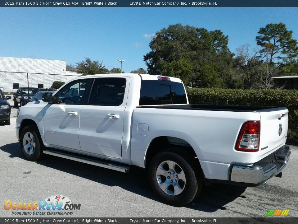 2019 Ram 1500 Big Horn Crew Cab 4x4 Bright White / Black Photo #3